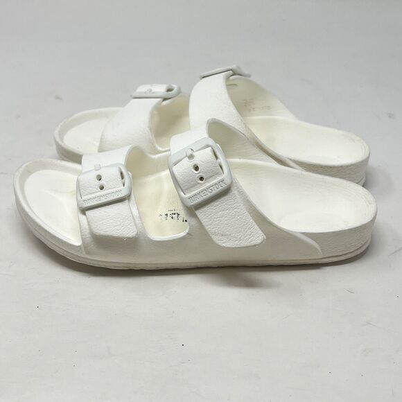 Birkenstock Arizona Essentials Girls White Slides Size 30 Toddler 12 - Picture 4 of 8